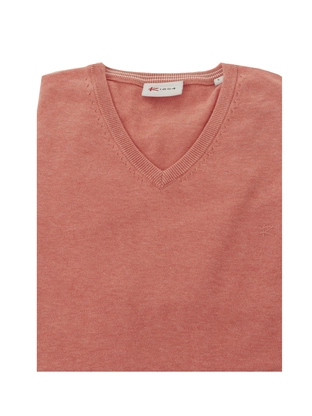 R-1854 Vince V-neck Pullover Flat Knit