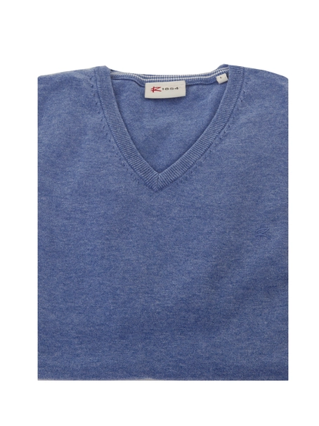 R-1854 Vince V-neck Pullover Flat Knit