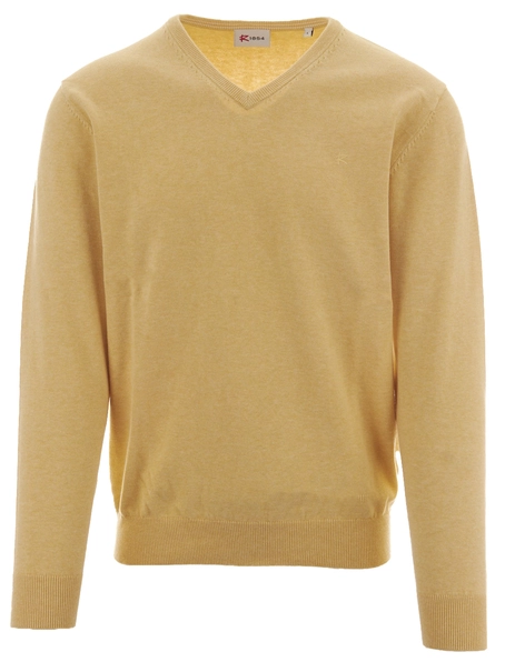 R-1854 Vince V-neck Pullover Flat Knit