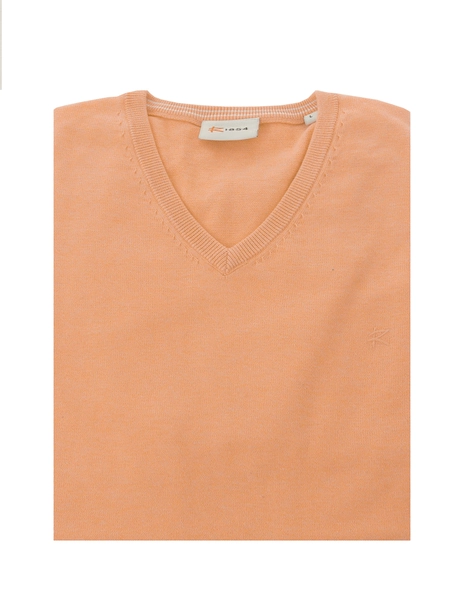 R-1854 Vince V-neck Pullover Flat Knit