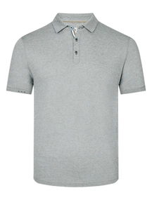 R2 Linen cotton knitted polo