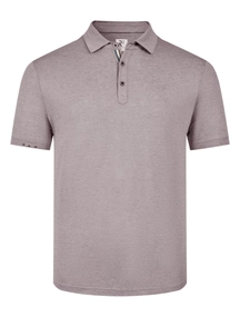 R2 Linen cotton knitted polo