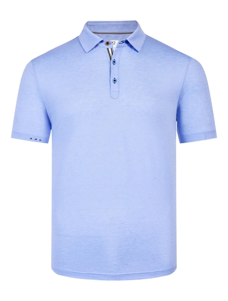 R2 Linen cotton knitted polo