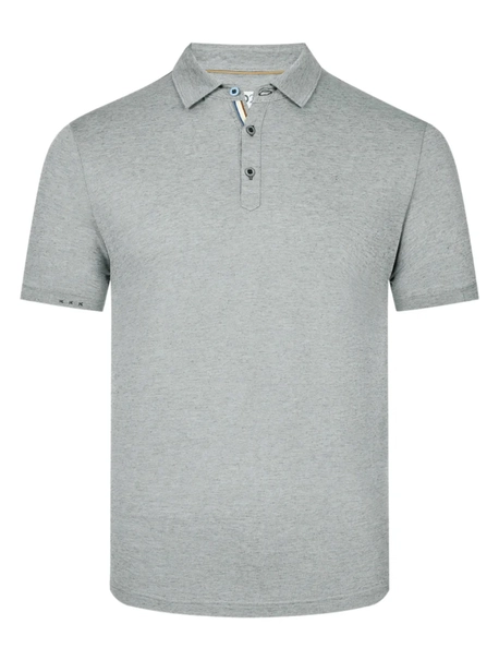 R2 Linen cotton knitted polo