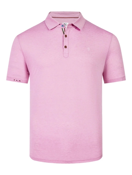 R2 Linen cotton knitted polo