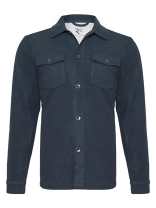 R2 Navy dessin knitted
