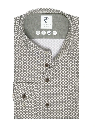 R2 Rounded shaped print on single jersey