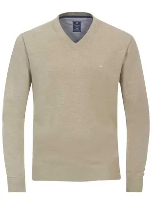 Redmond Pullover V-Hals uni
