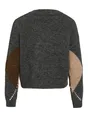 ROUGE EDIT ROUARGYLE LS V NECK KNIT