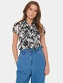 Saint Tropez LiljaSZ Crinkle SS Shirt