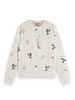 Scotch & Soda All over embroidery regular sweatsh