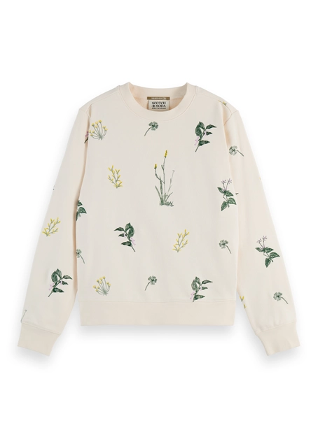 Scotch & Soda All over embroidery regular sweatsh