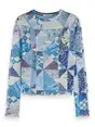 Scotch & Soda All over print mesh LS t-shirt