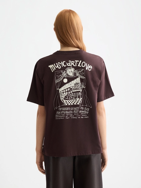 Scotch & Soda Artwork loose fit T-shirt
