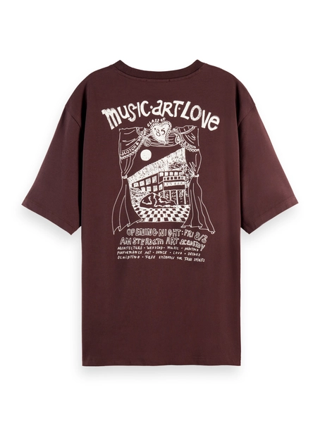 Scotch & Soda Artwork loose fit T-shirt