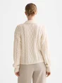 Scotch & Soda Cable stitch polo neck pullover