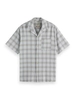 Scotch & Soda Checked short-sleeved relaxed-fit s
