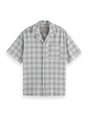 Scotch & Soda Checked short-sleeved relaxed-fit s
