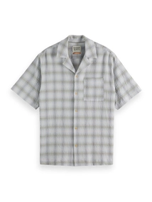 Scotch & Soda Checked short-sleeved relaxed-fit s