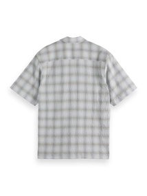 Scotch & Soda Checked short-sleeved relaxed-fit s