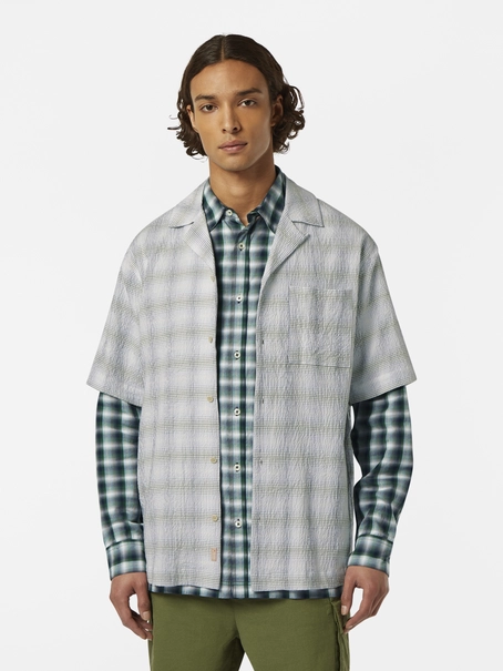 Scotch & Soda Checked short-sleeved relaxed-fit s