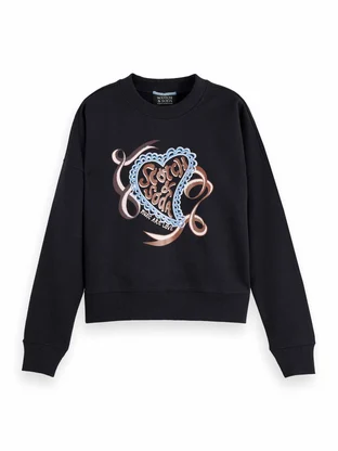 Scotch & Soda Chest artwork relaxed sweatshirt