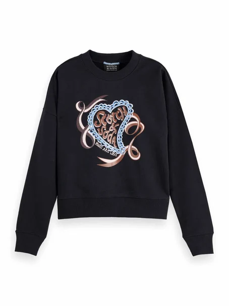 Scotch & Soda Chest artwork relaxed sweatshirt
