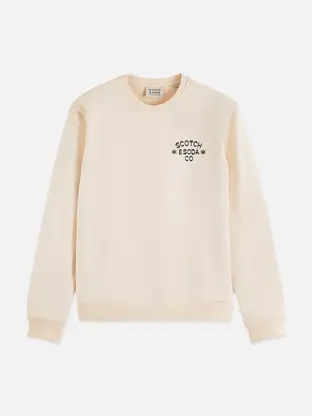 Scotch & Soda Chest logo regular-fit sweatshirt