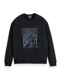 Scotch & Soda Chest Logo Sweatshirt