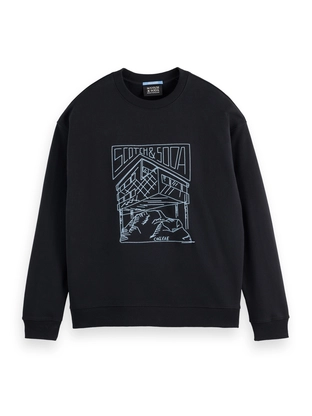 Scotch & Soda Chest Logo Sweatshirt