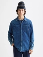 Scotch & Soda Chic indigo jersey shirt