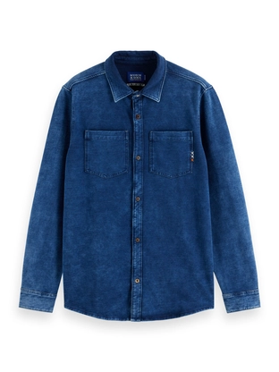 Scotch & Soda Chic indigo jersey shirt