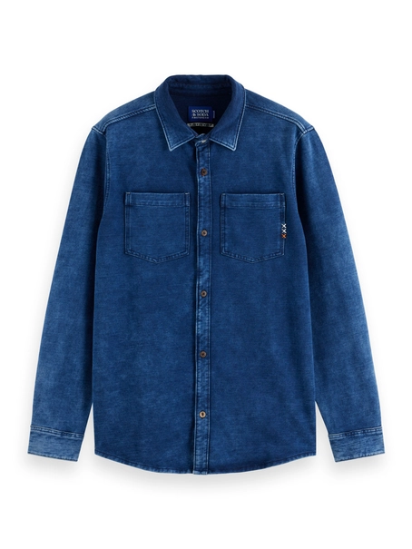 Scotch & Soda Chic indigo jersey shirt