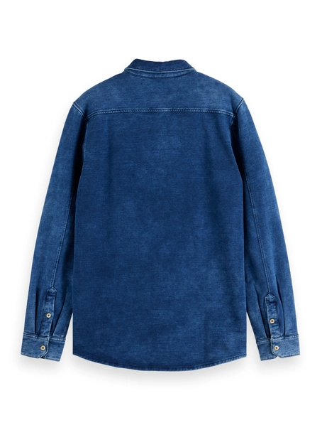 Scotch & Soda Chic indigo jersey shirt