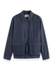 Scotch & Soda Cotton linen zip-thru twill blouson