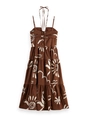 Scotch & Soda Cotton seersucker midi dress