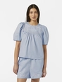 Scotch & Soda Cotton twill embroidered top