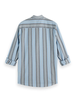 Scotch & Soda Crinkled-stripe regular fit shirt