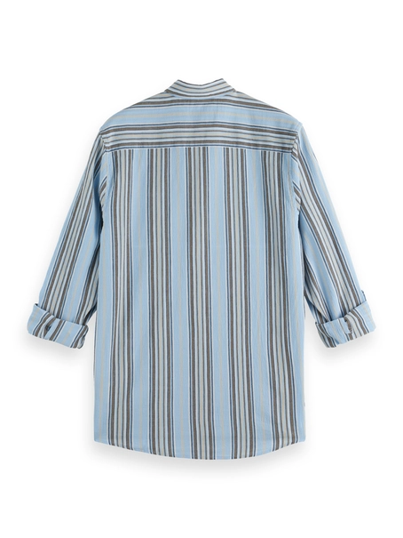 Scotch & Soda Crinkled-stripe regular fit shirt