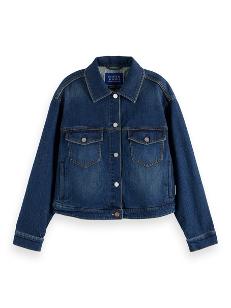 Scotch & Soda Cropped denim jacket — Let It Rain