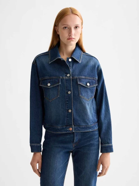 Scotch & Soda Cropped denim jacket — Let It Rain