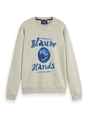 Scotch & Soda Denim washed artwork sweatshirt