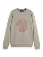 Scotch & Soda Denim washed artwork sweatshirt