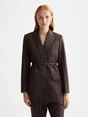 Scotch & Soda Double breasted lurex pinstripe bla