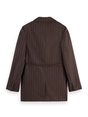 Scotch & Soda Double breasted lurex pinstripe bla