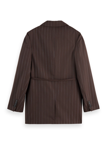 Scotch & Soda Double breasted lurex pinstripe bla