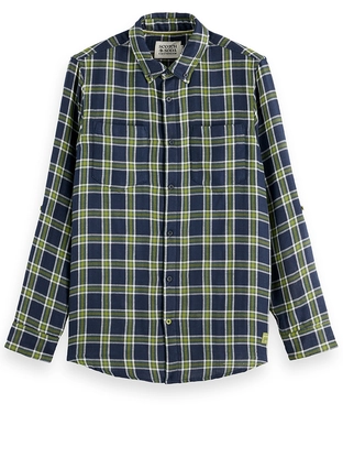 Scotch & Soda Double-face regular fit shirt