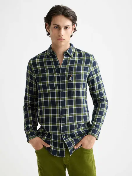 Scotch & Soda Double-face regular fit shirt