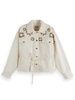 Scotch & Soda Embellished belted cotton trucker j
