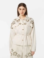 Scotch & Soda Embellished belted cotton trucker j